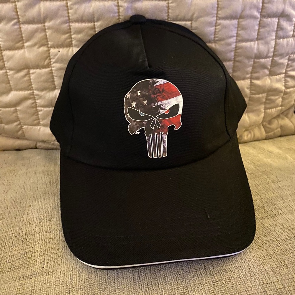 Punisher logo USA 🇺🇸 print baseball cap hat